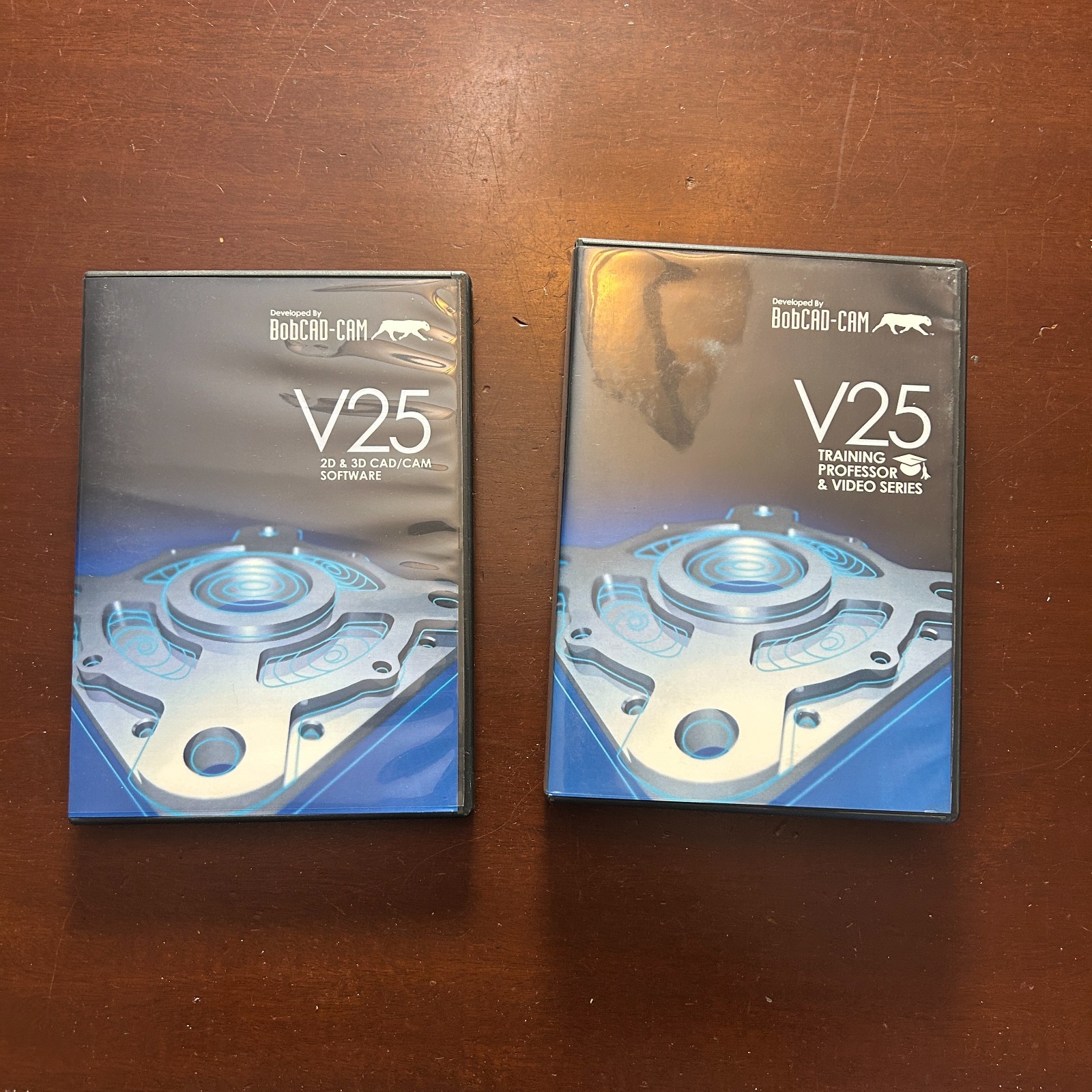 BobCad CAM V25 2D & 3D Cad Cam Software Discs + Training Professor & Video Serie