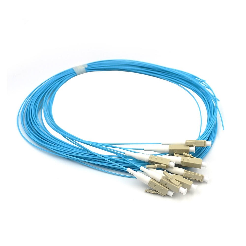 50pcs 3m FTTH Pigtails Connector LC Optical Fiber Multi Mode OM3 Fiber Pigtails