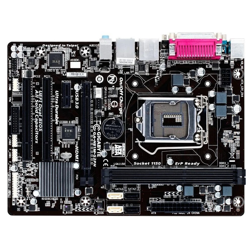 Gigabyte GA-H81M-S2PH LGA1150 DDR3 Gaming MicroATX Motherboard-Free shipping