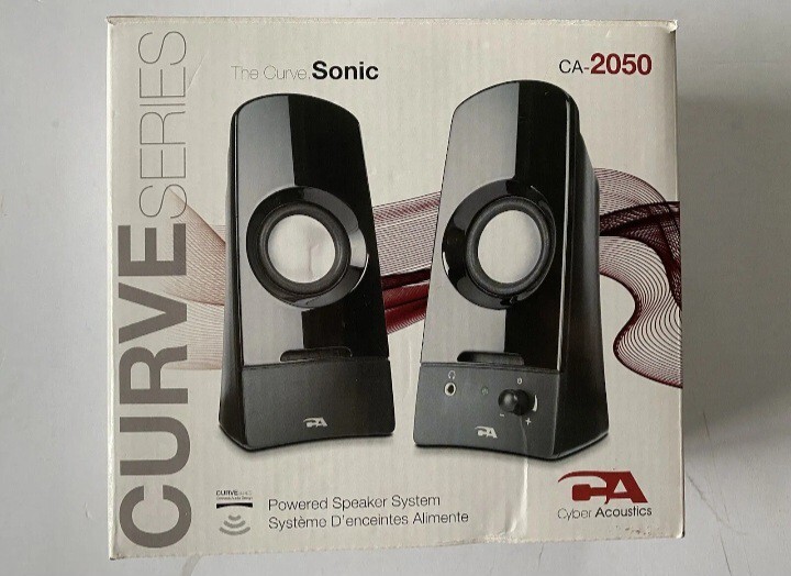 Cyber Acousticts Powered Speaker System CA-2050 Curve Sonic