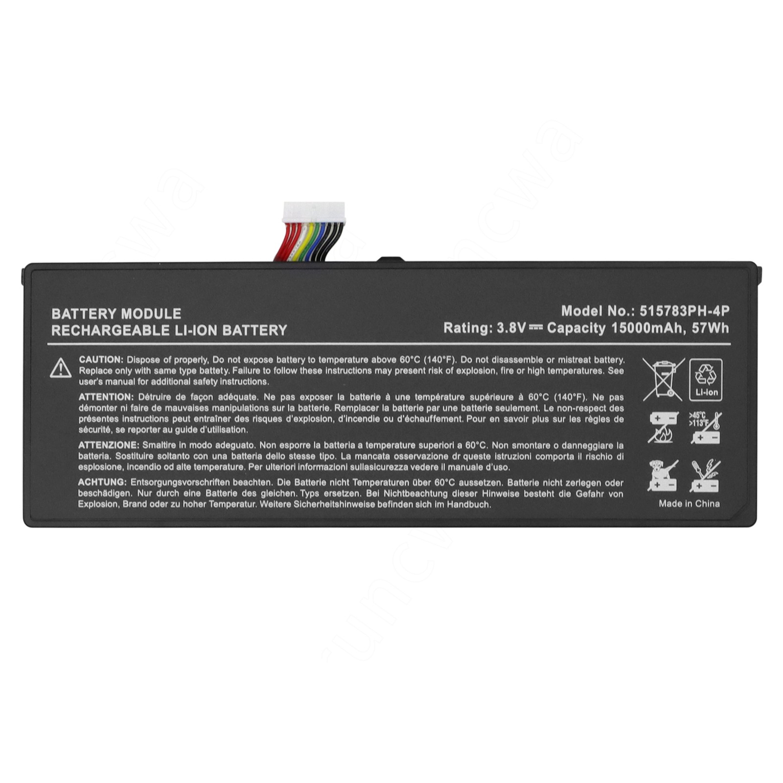 15000mAH Battery 515783-4P For AUTEL MaxiCOM MK908 MK908P MaxiSys Pro Elite