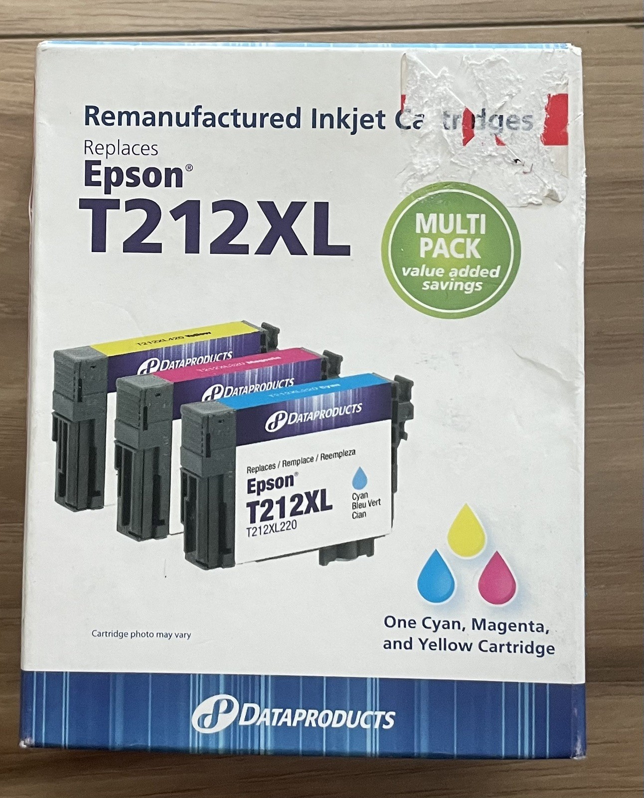T212XL Color Ink Cartridge Set – Cyan, Magenta, Yellow