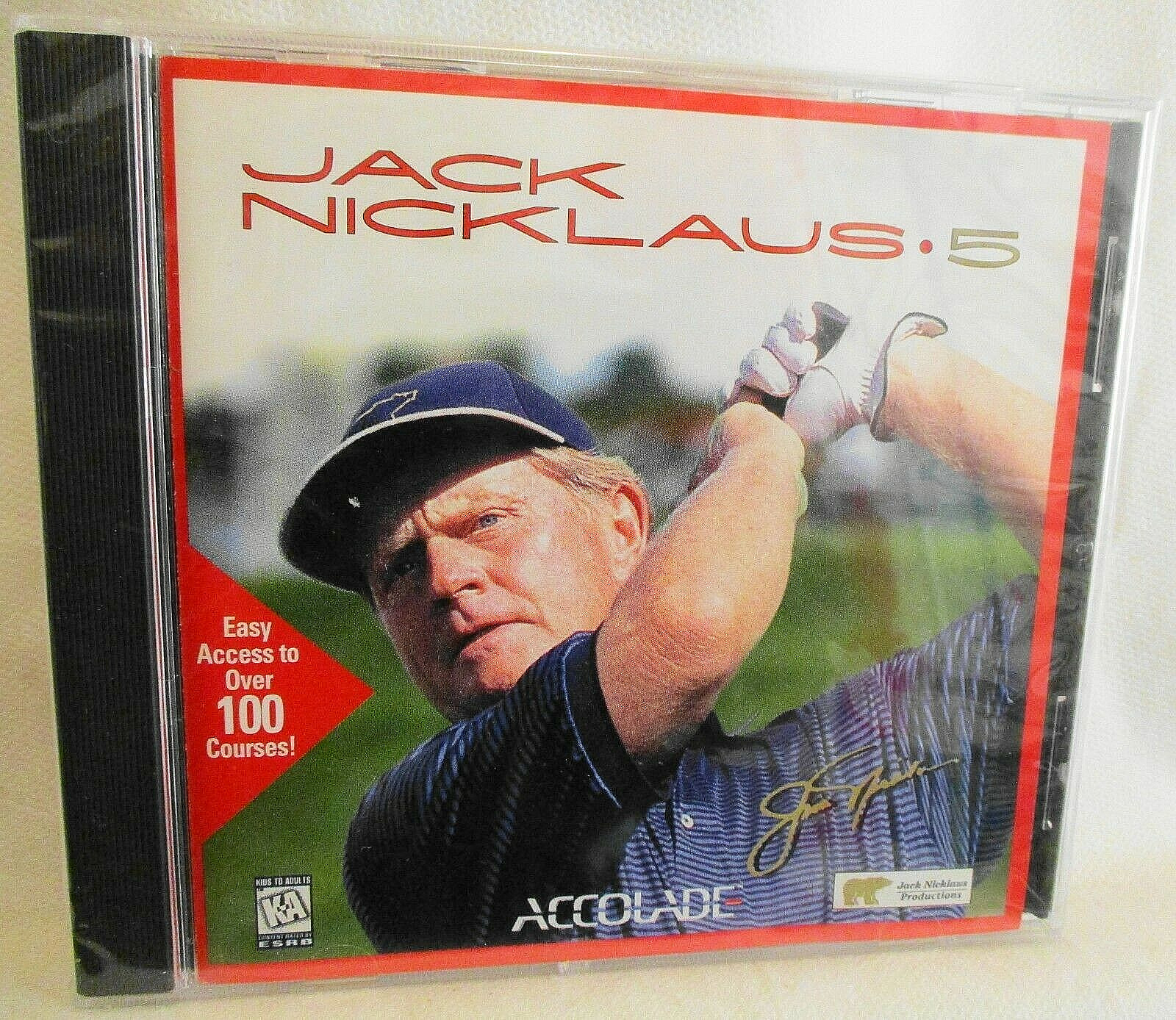 Jack Nicklaus 5 PC GAME Golf Course Computer Game WIN 95/98 Factory SEALED #1266
