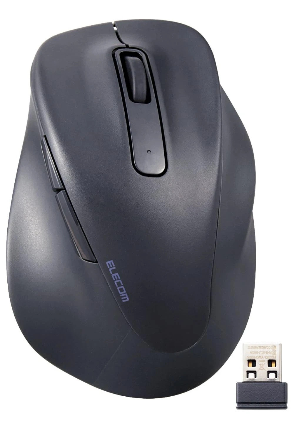 ELECOM EX-G 2.4GHz Silent Wireless Mouse, M, Black, M-XGM30DBSKBK