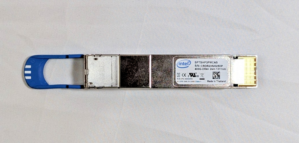 Intel Silicon Photonics SPTSHP3PMCAS 400G-DR4+ QSFP-DD 1311 2km MPO Transceiver