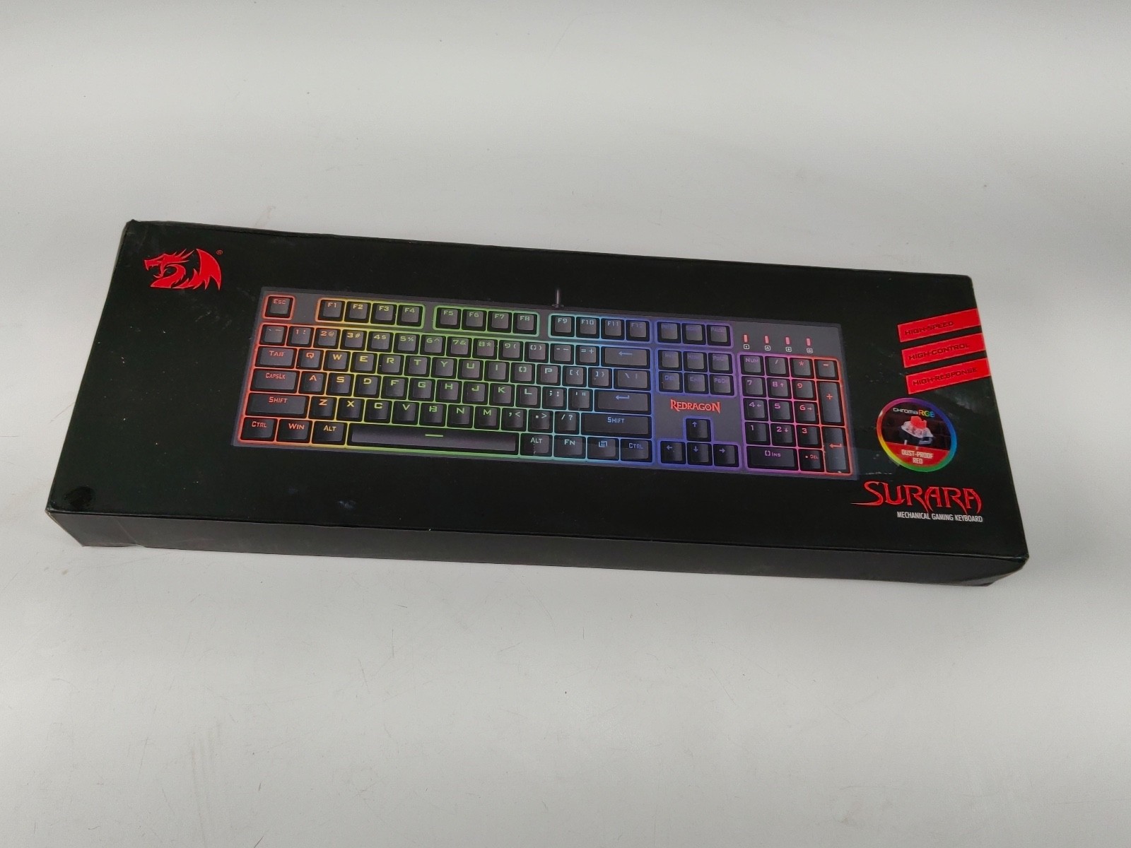 Redragon Surara K582RGB Mechanical Gaming Keyboard – Sealed Box, Wired RGB LED