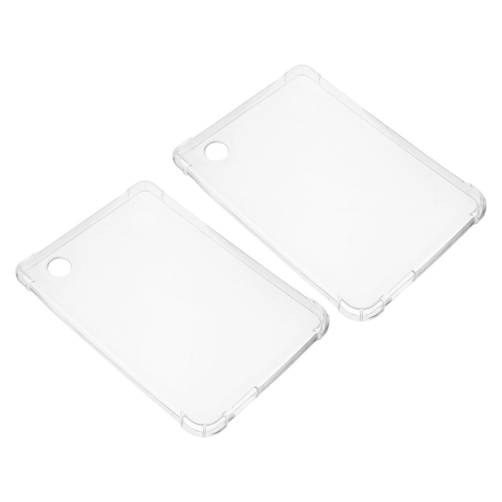 Reusable Clear Silicone E-Reader Covers 2Pcs Transparent Protective Book Sleeves
