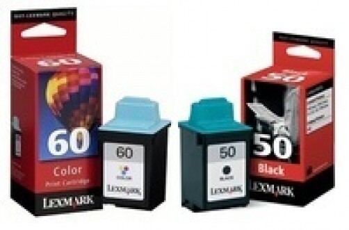 New Genuine Sealed Bag Lexmark 60 Color and 50 Black Inkjet Cartridges
