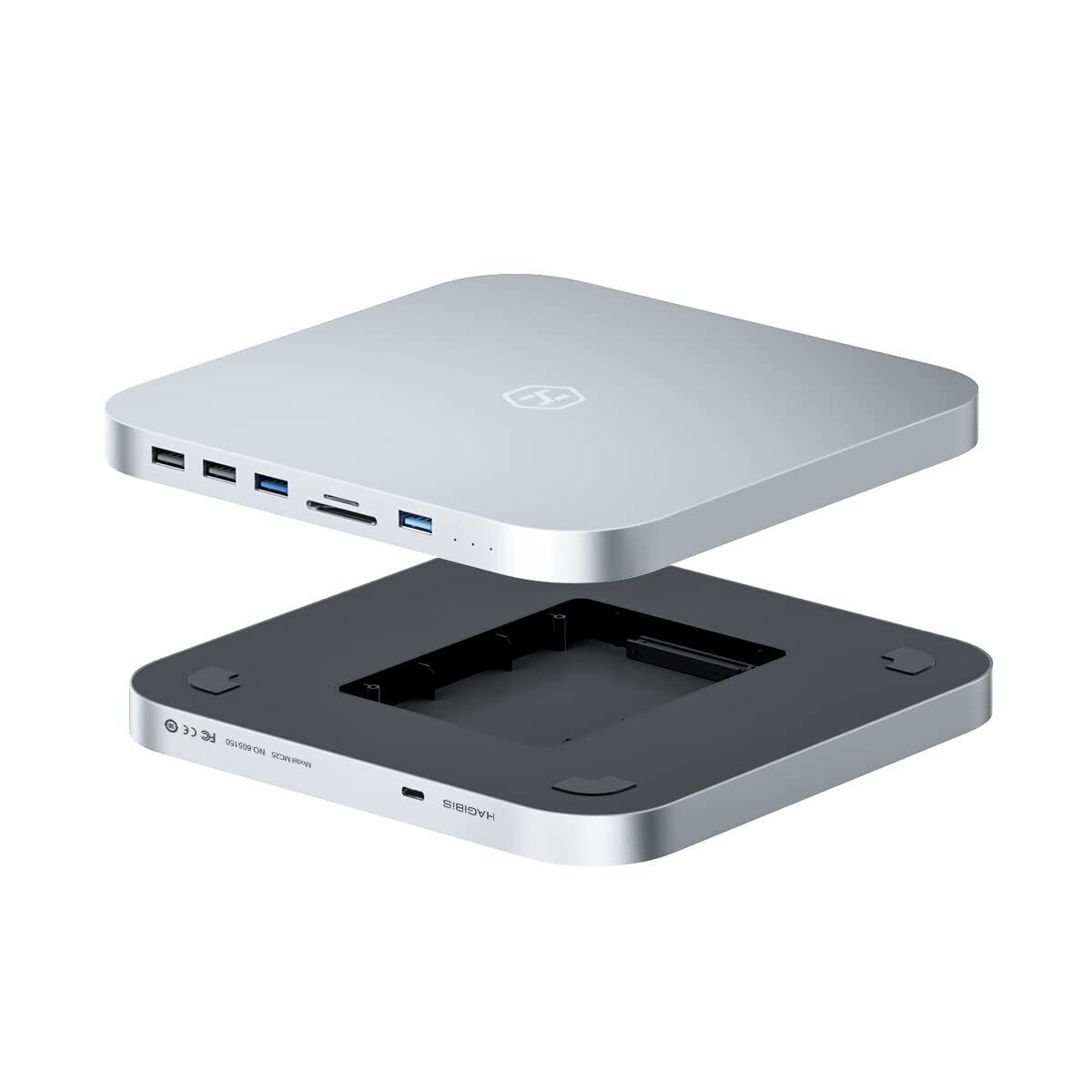 USB-C Hub with Hard Drive Enclosure, Hagibis Type-C Docking Station & Stand for