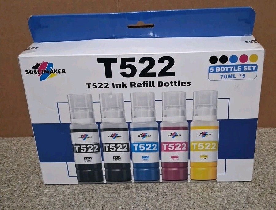 SUBLIMAKER T522 Ink Refill Bottles 