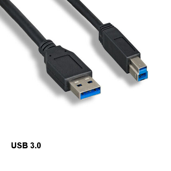 10PCS 10' Spuer Speed USB 3.0 A to B Cable 5Gbps for Printer Scanner HDD Data
