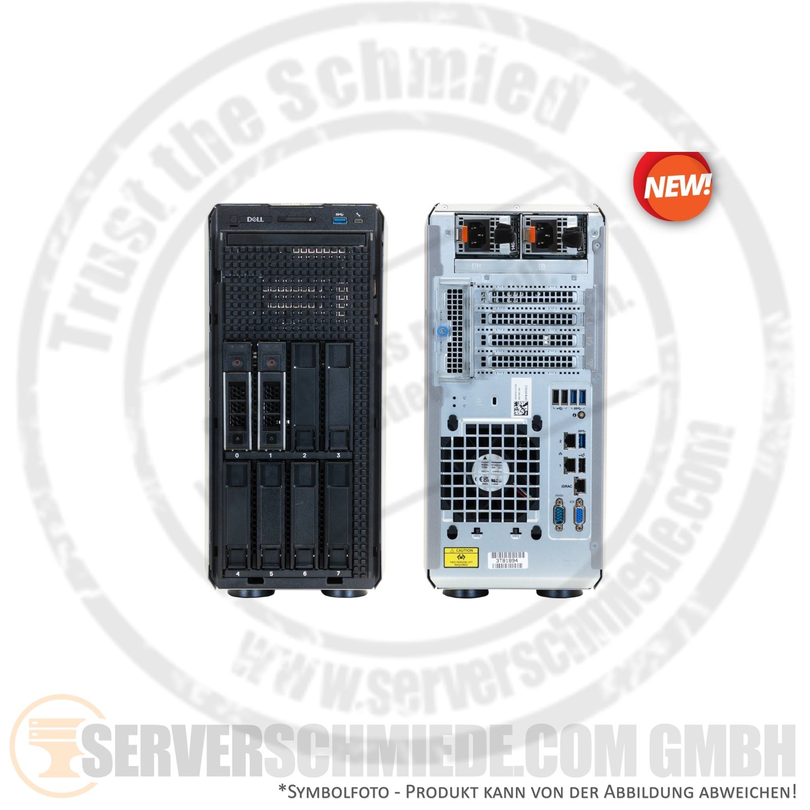 Dell PowerEdge T360 8x 3.5" LFF Intel XEON E-2400 DDR5 RAID Tower Server +NEW+