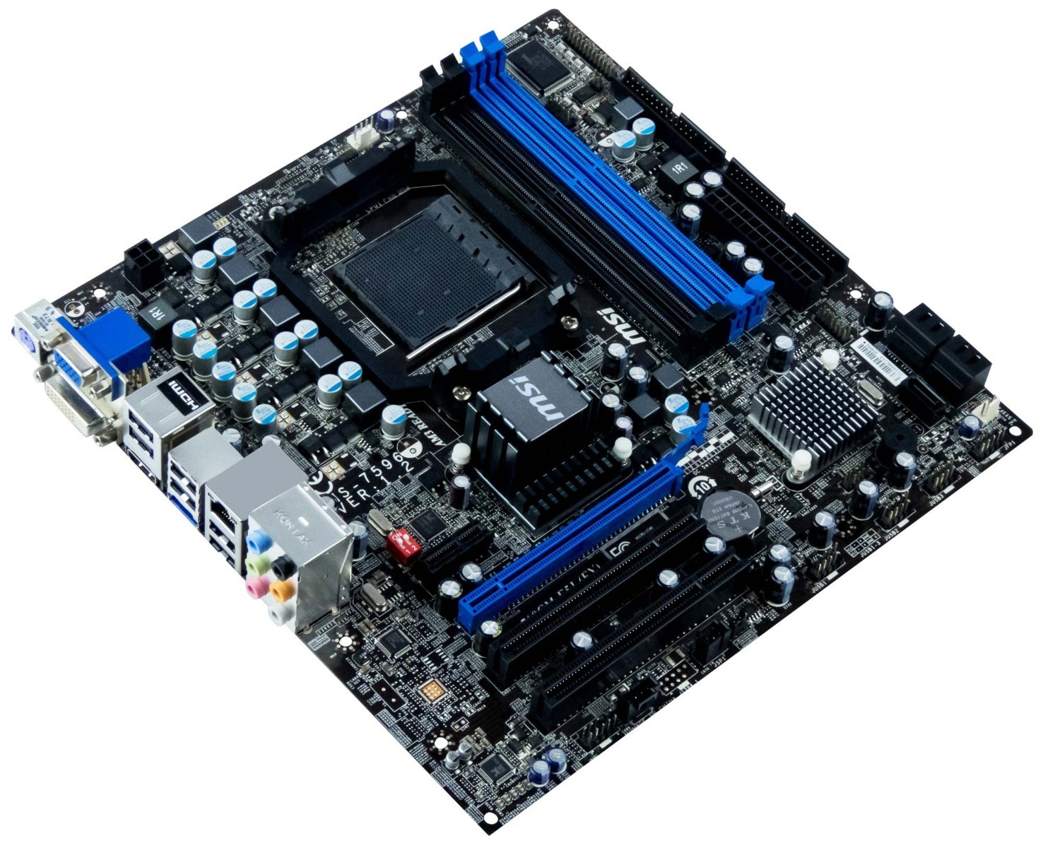 MOTHERBOARD MSI 760GM-E51 MS-7596 REV:1.2 sAM3 DDR3 PCI-E PCI