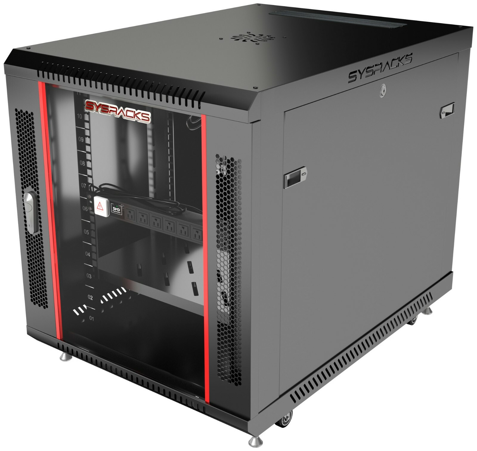 Sysracks 12U 35" Deep Server IT Network Enclosure Rack Cabinet New