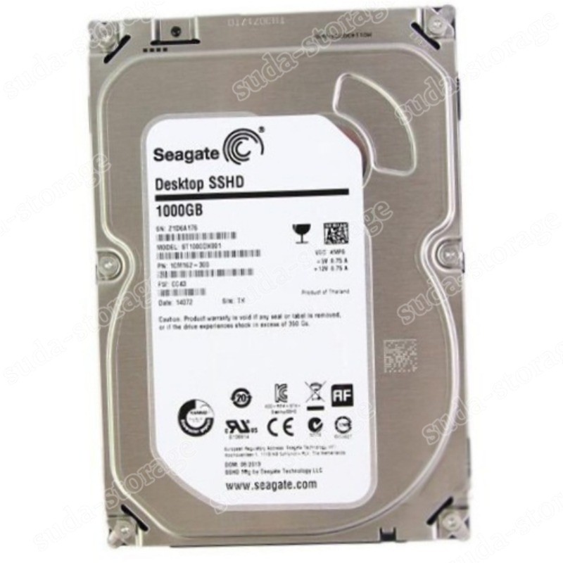 1PCS Seagate Desktop SSHD 1TB ST1000DX001 7200RPM 3.5" SSHD Solid State Hybrid