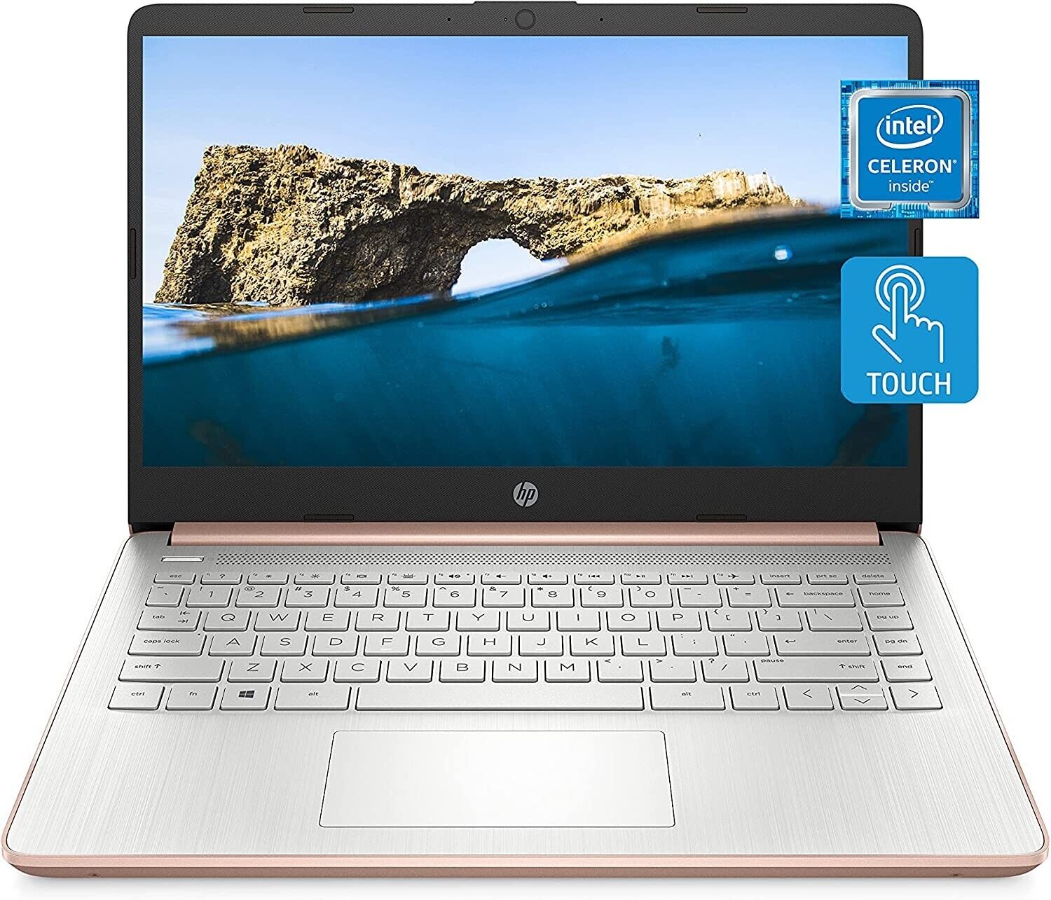 HP 14-dq0070nr | Slim Laptop  4 GB RAM, 64 GB Storage, 14-inch HD Touchscreen,