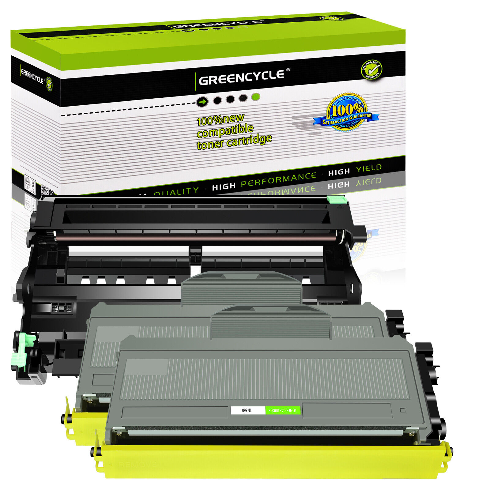 2PK TN360 Toner + 1PK DR360 Drum For Brother DCP-7030 DCP-7040 DCP-7045N TN330