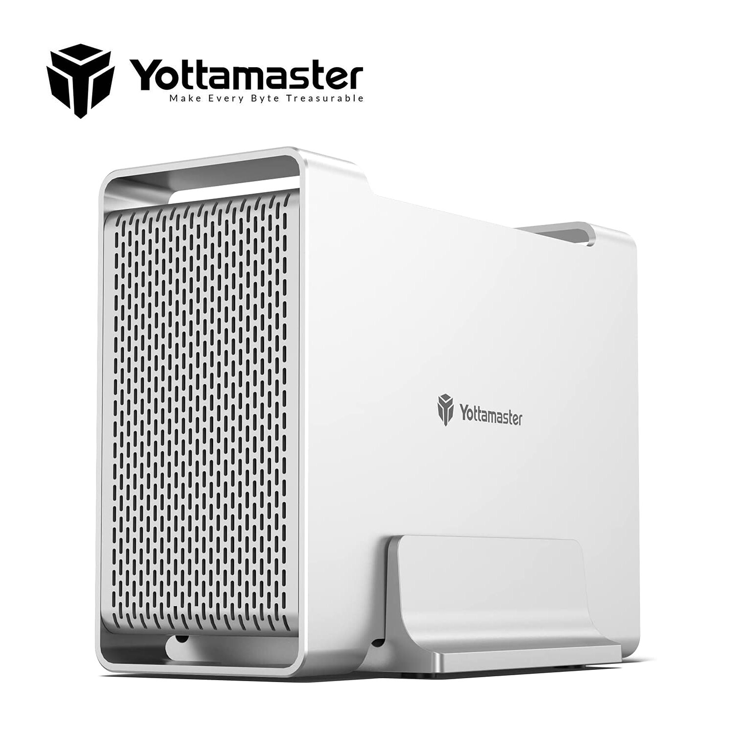 Yottamaster 2 Bay RAID Hard Drive Enclosure USB3.1 Gen2 For 3.5" SATA HDD 32TB