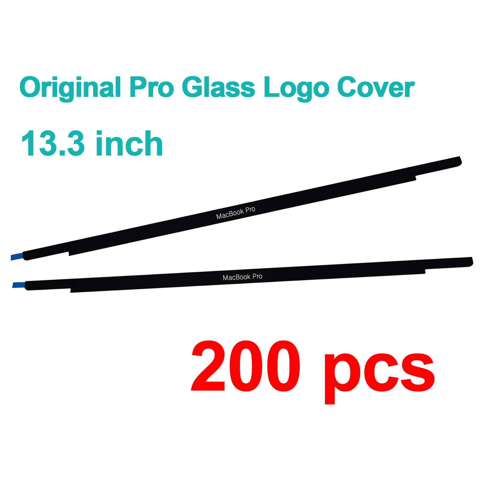200PCS LCD Front Glass Bezel Logo Cover for MacBook Pro 13" A1706 A1708 A2338 US