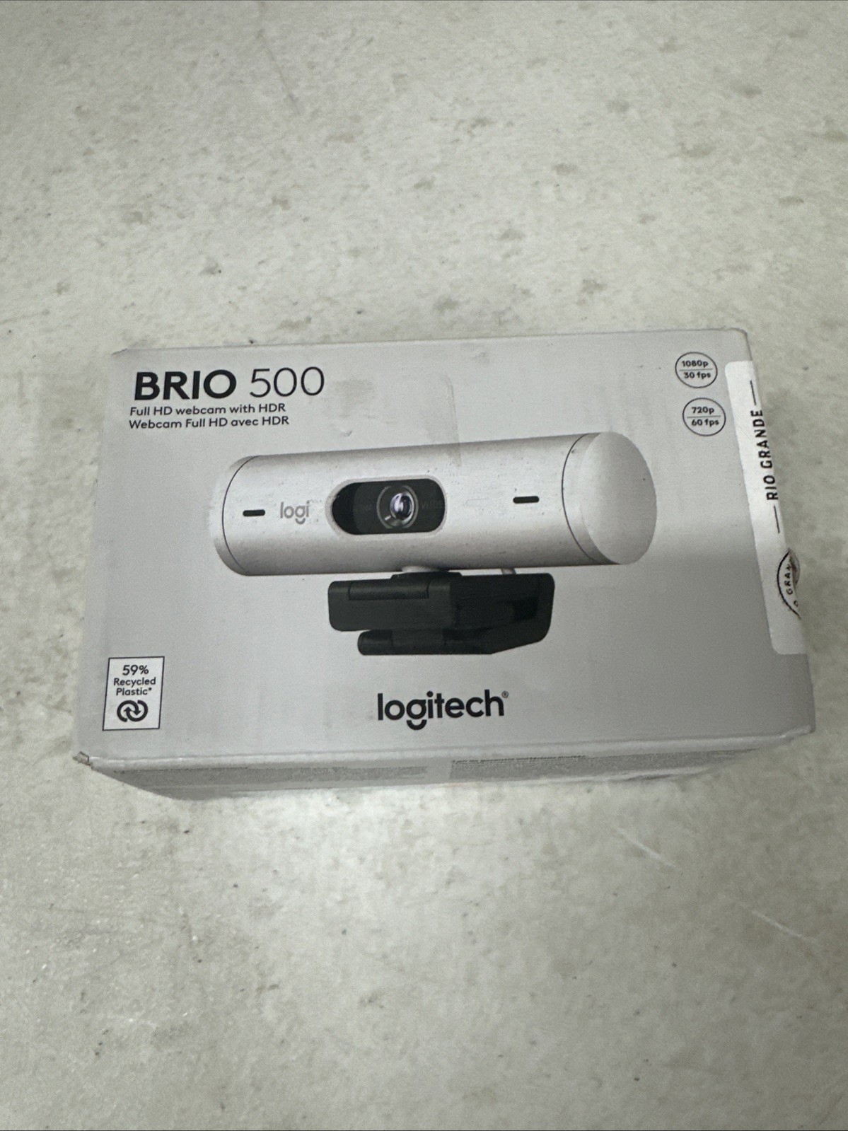 Logitech Brio 500 Full HD Webcam USB-C Cable - Off White