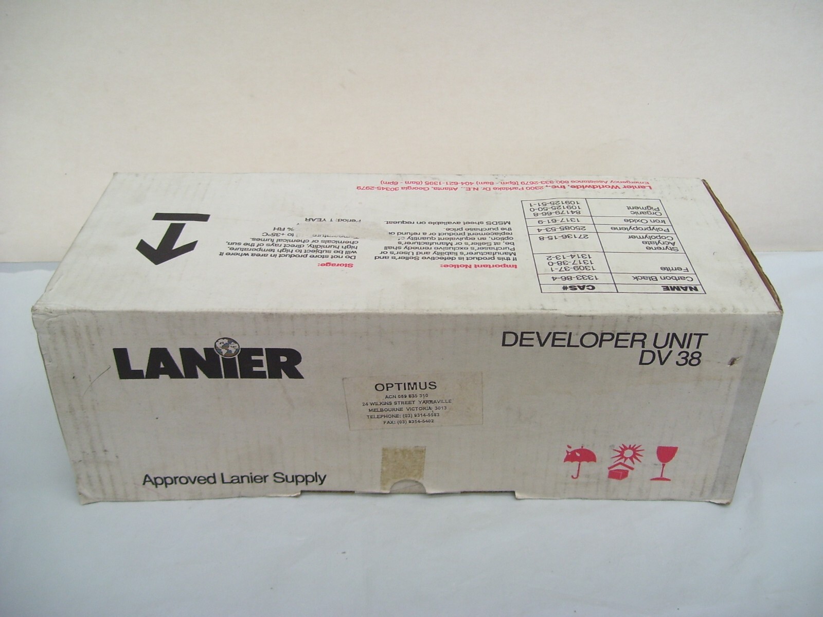 LANIER DV38 DEVELOPER UNIT 491-0249 GENUINE ORIGINAL