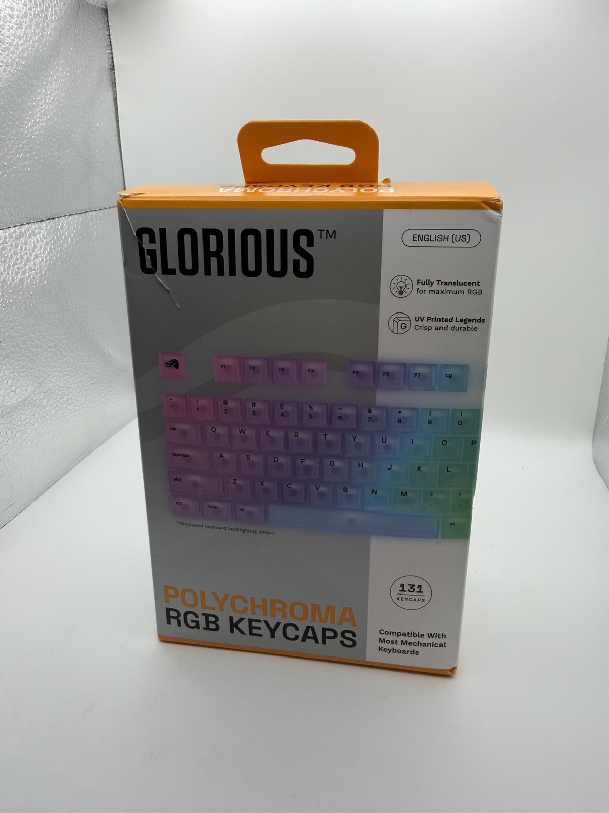 Glorious Polychroma RGB English (US) Keycaps 131 Count