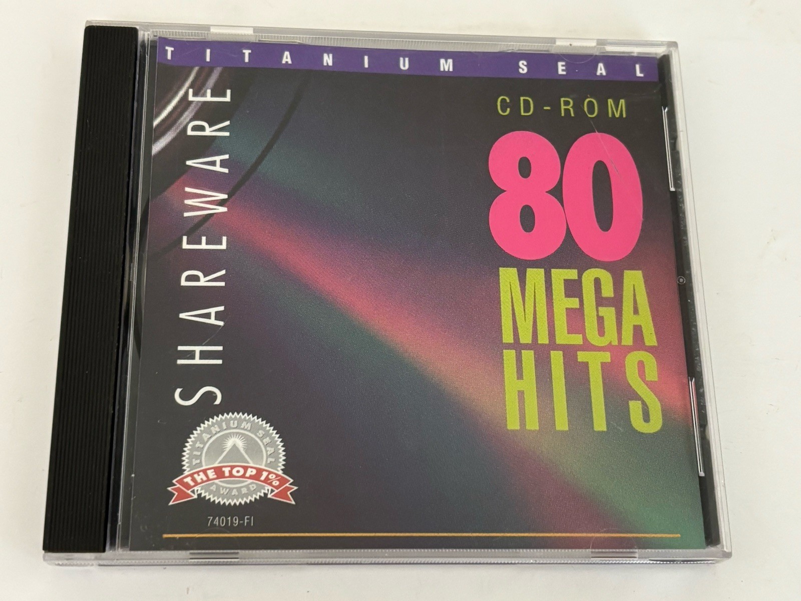 Titanium Seal Soft Key Share ware 80 Mega Hits Games CDROM DOS Windows 74019