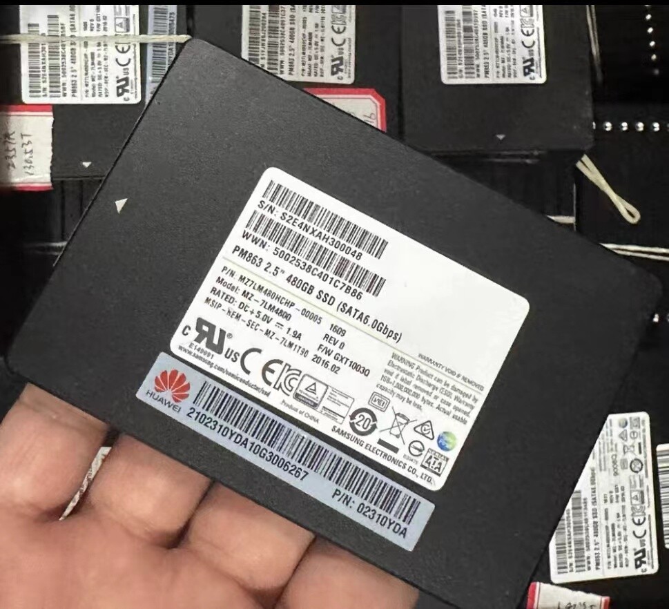 SAMSUNG PM863 480GB SSD MZ-7LM4800 GXT1003Q 2.5" MZ7LM480HCHP-00005 SATA 6.0Gbps