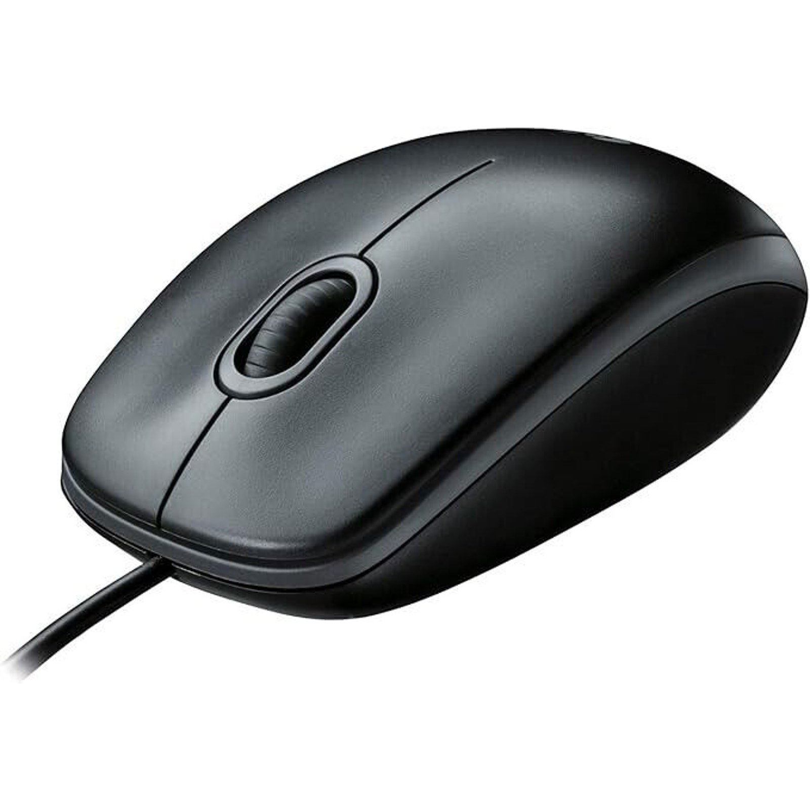 Logitech B100 Wired Mouse (Black) 800 DPI, Scroll Wheel, Line by Line Scrolling