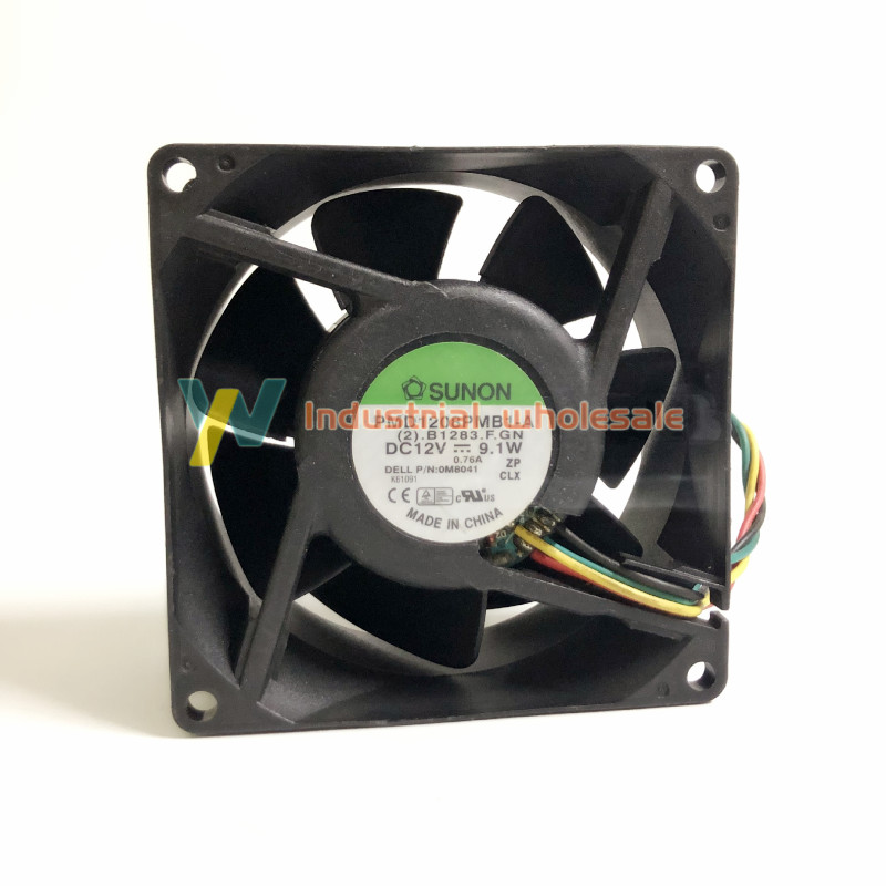 1pc SUNON PMD1208PMB1-A 8038 80x80x38mm DC 12V 9.1W 3-line server cooling fan