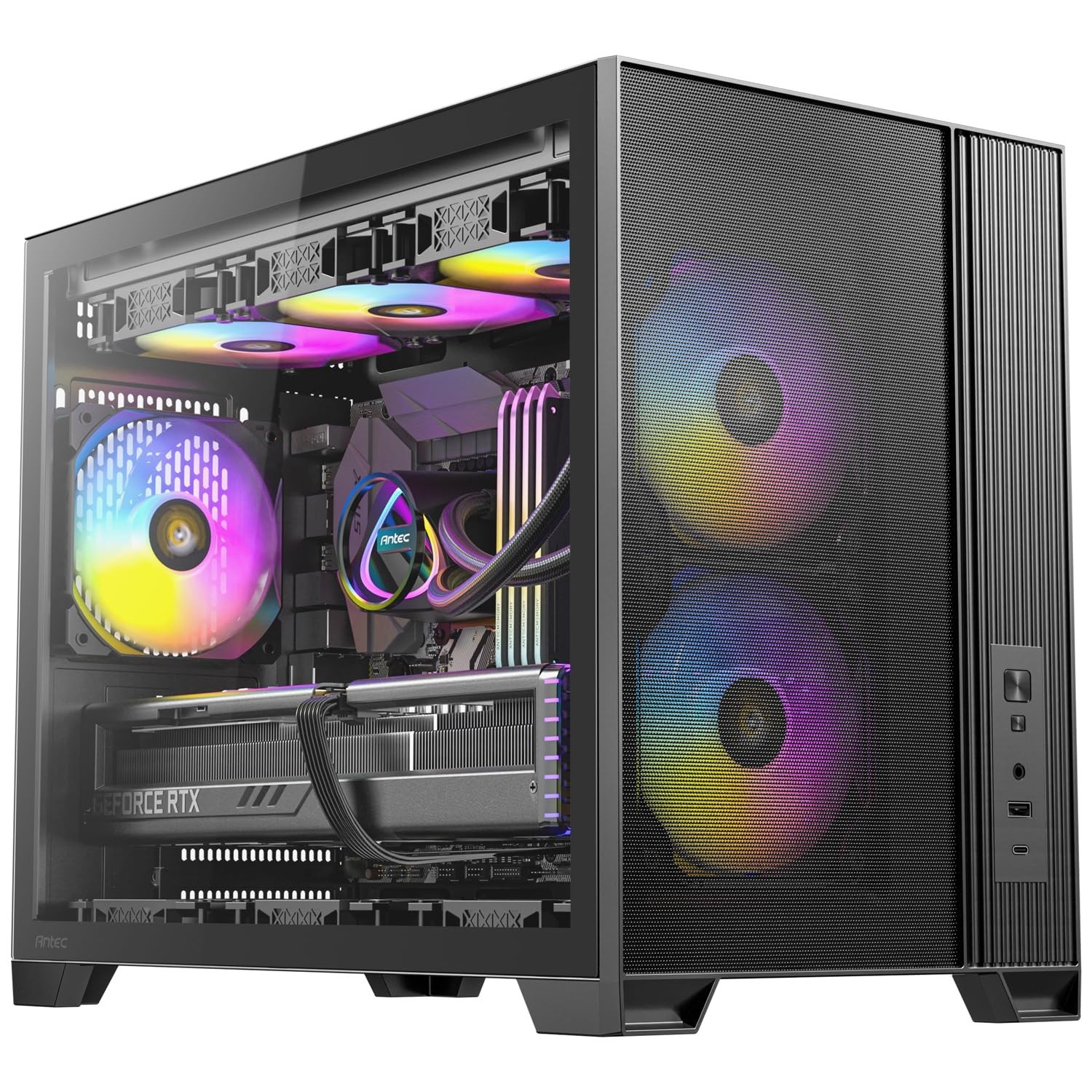 Antec Flux M Micro-ATX PC Case, 6 PWM Fans Included