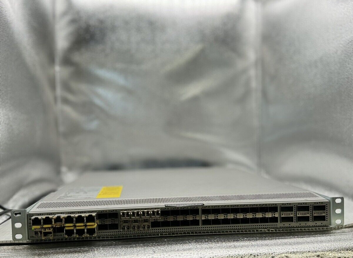 Cisco Nexus N9K-C93180YC-FX 48-Port 10/25G SFP 6x 100G QSFP AFI Network Switch
