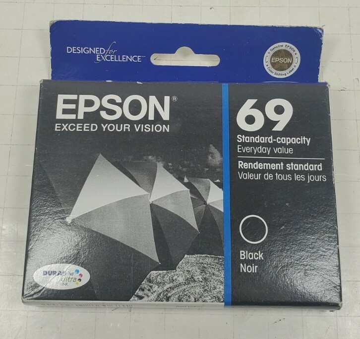 Genuine Epson T69120 BLACK Ink Cartridge Sealed Fresh NEW 03/2015