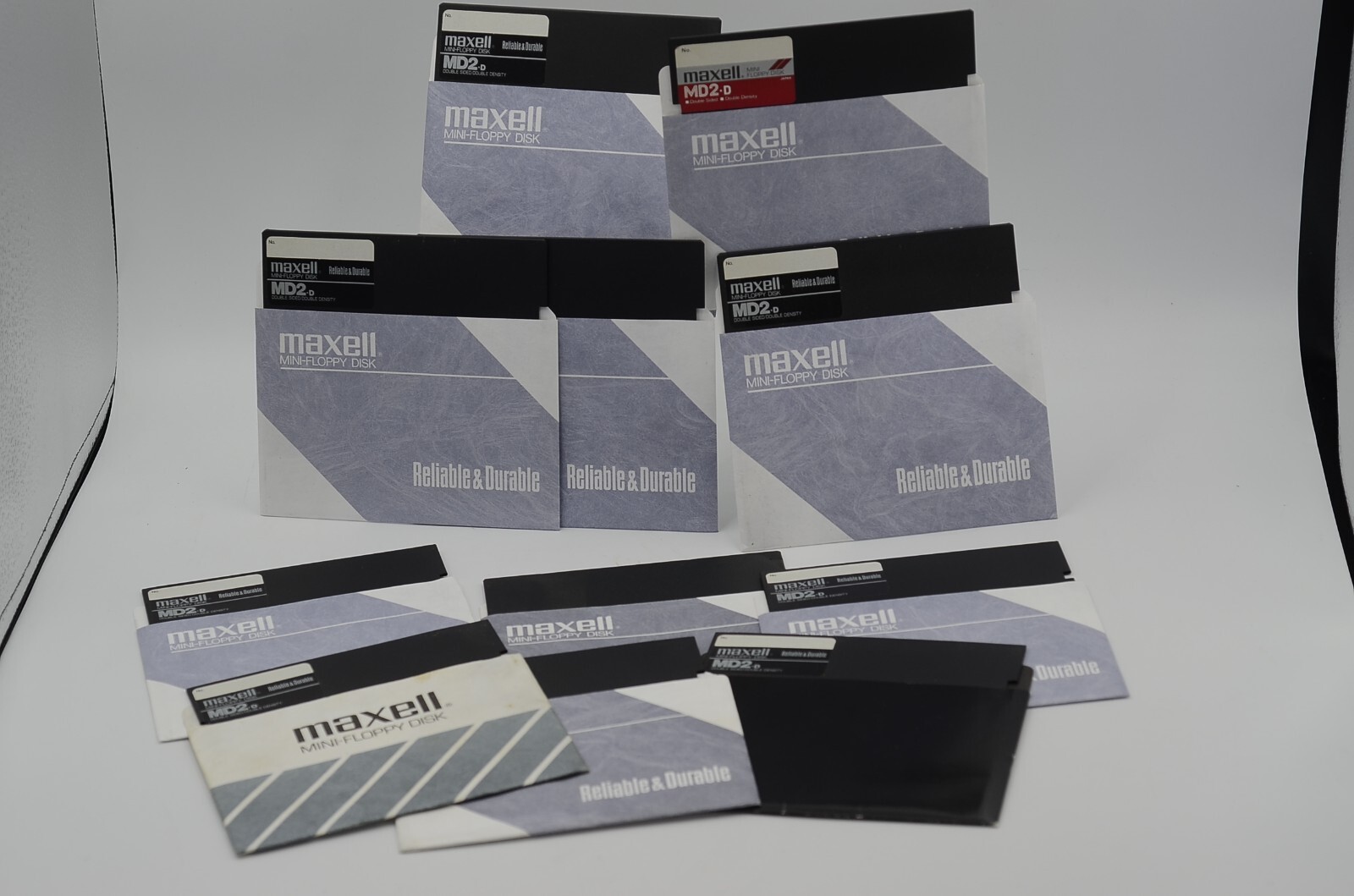 11 USED Maxell MD2D 5 1/4" Floppy Disks Diskettes 5.25"