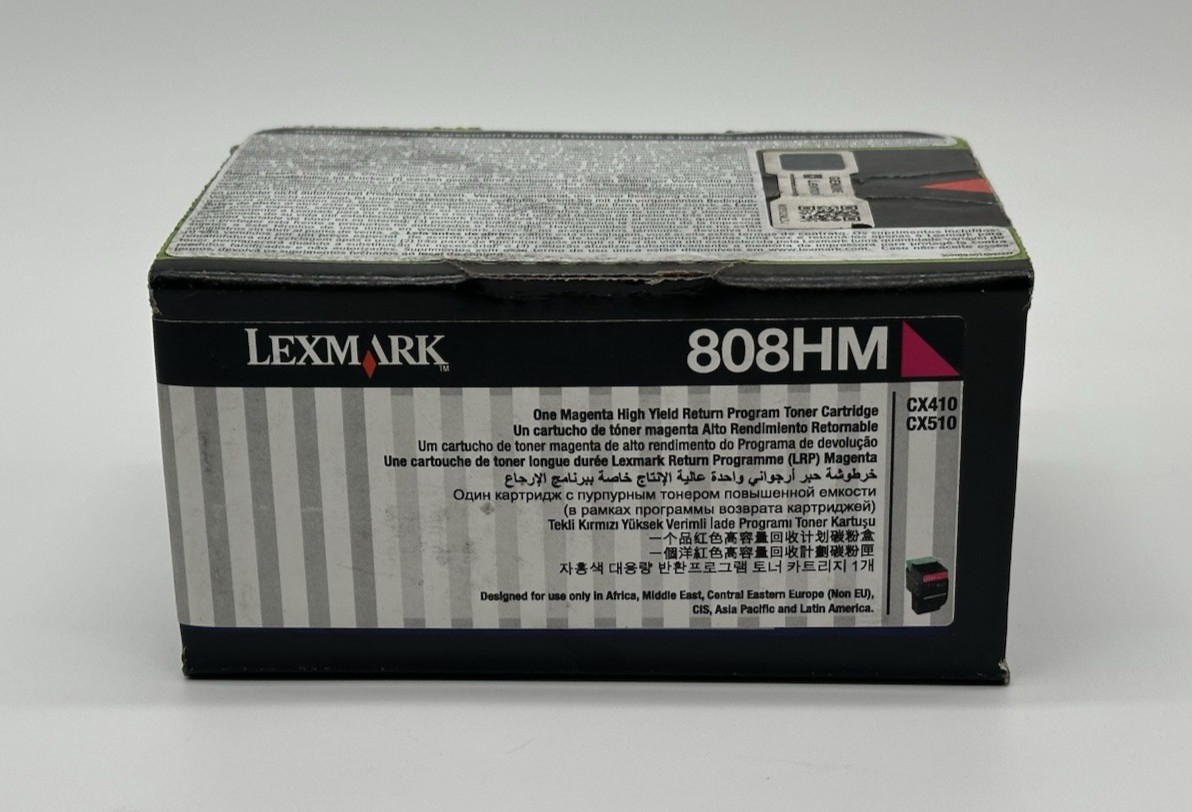 Lexmark 80C8HM0 Magenta Toner Cartridge