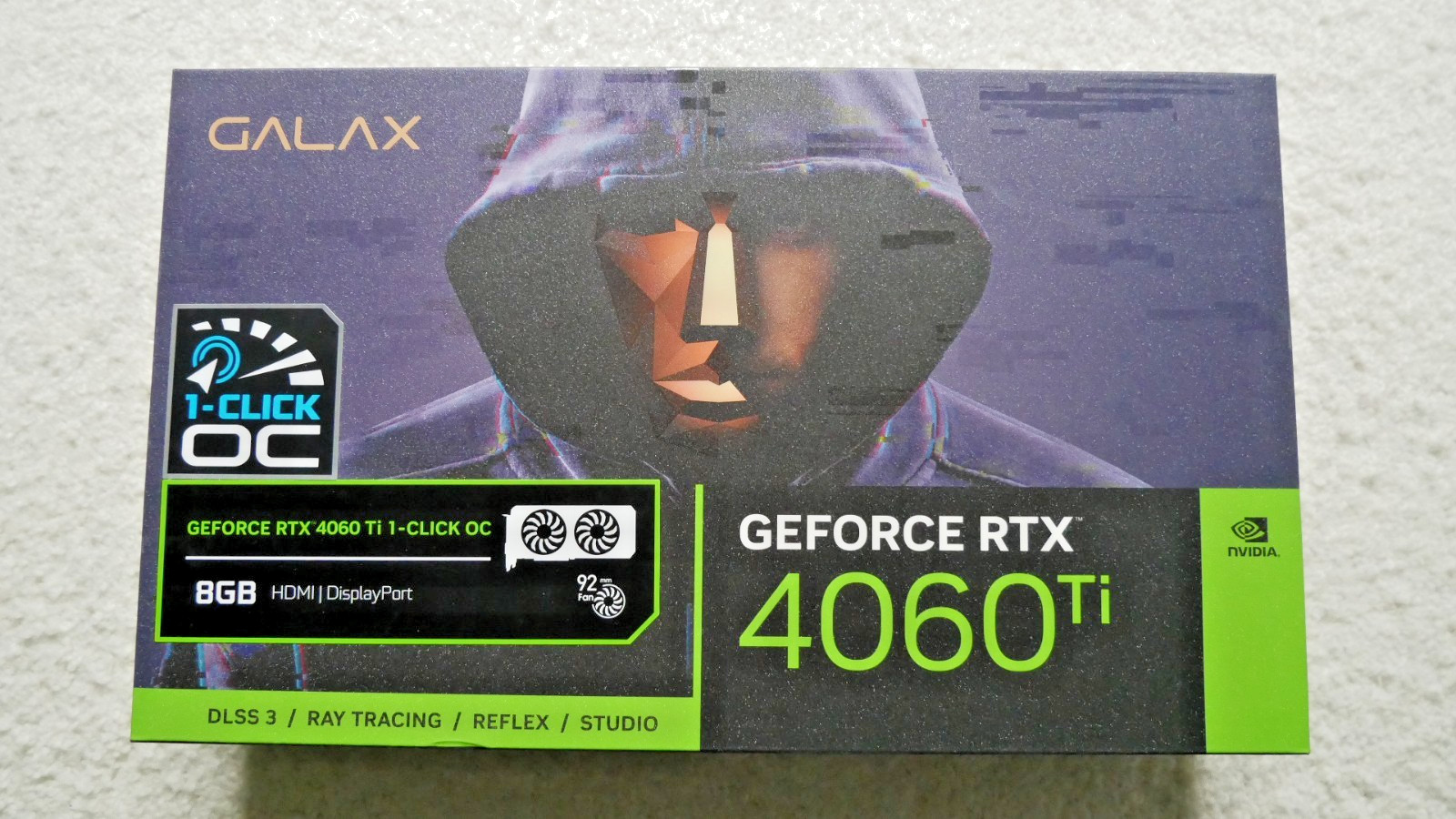 GALAX GeForce RTX 4060 Ti EX 1-Click OC 8GB GDDR6 GPU Graphics Card Sealed