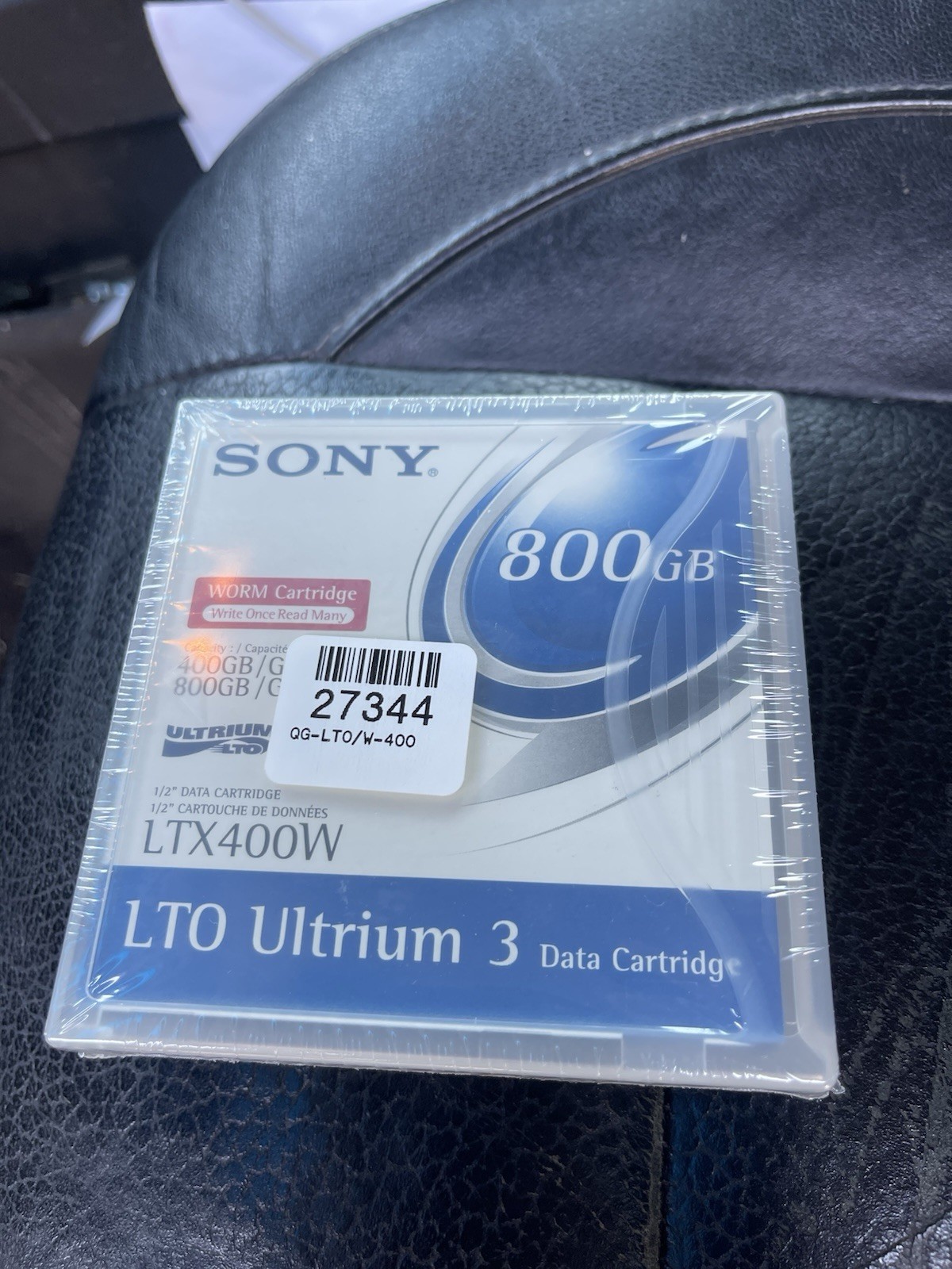 NEW Factory Sealed Sony LTX400W LTO Ultrium 3 Worm Data Cartridge 400GB/800GB