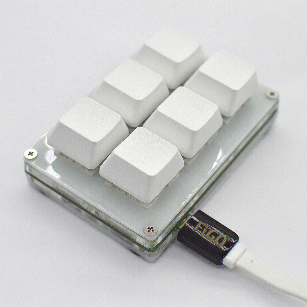 DIY Customize USB Programmable Mechanical Keyboard 6 Keys Macro keypad Shortcut