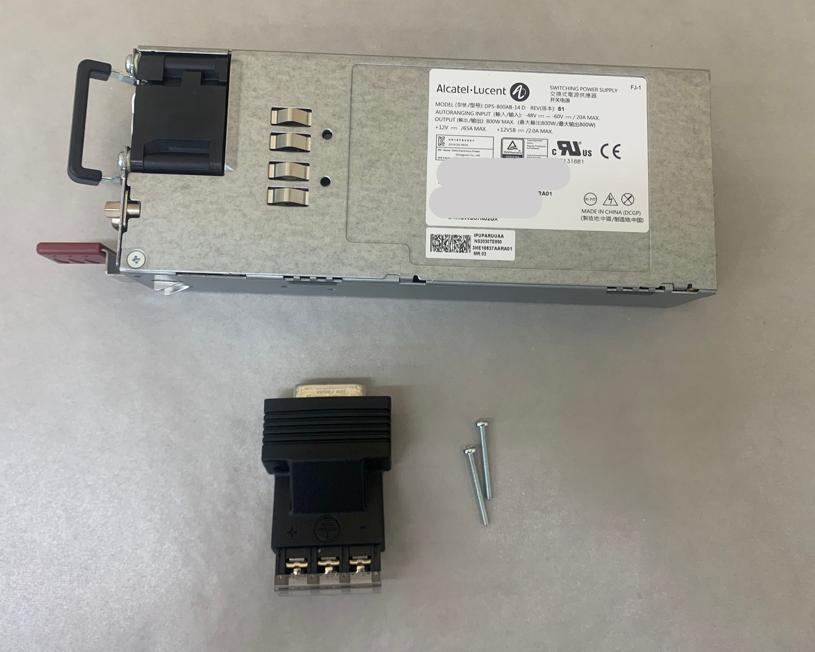 Alcatel Lucent DPS-800AB-14-D  800W Switching Power Supply 3HE10837AARA01