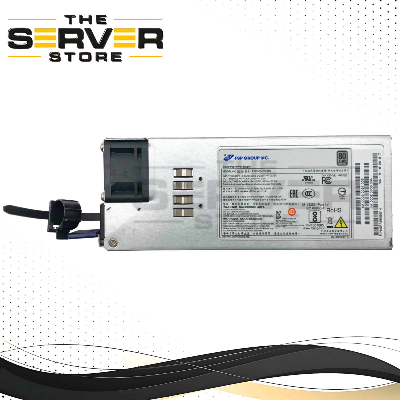 FSP Group 550W 80 Plus Platinum Switching Power Supply 9PA5505514 FSP550-20ERM