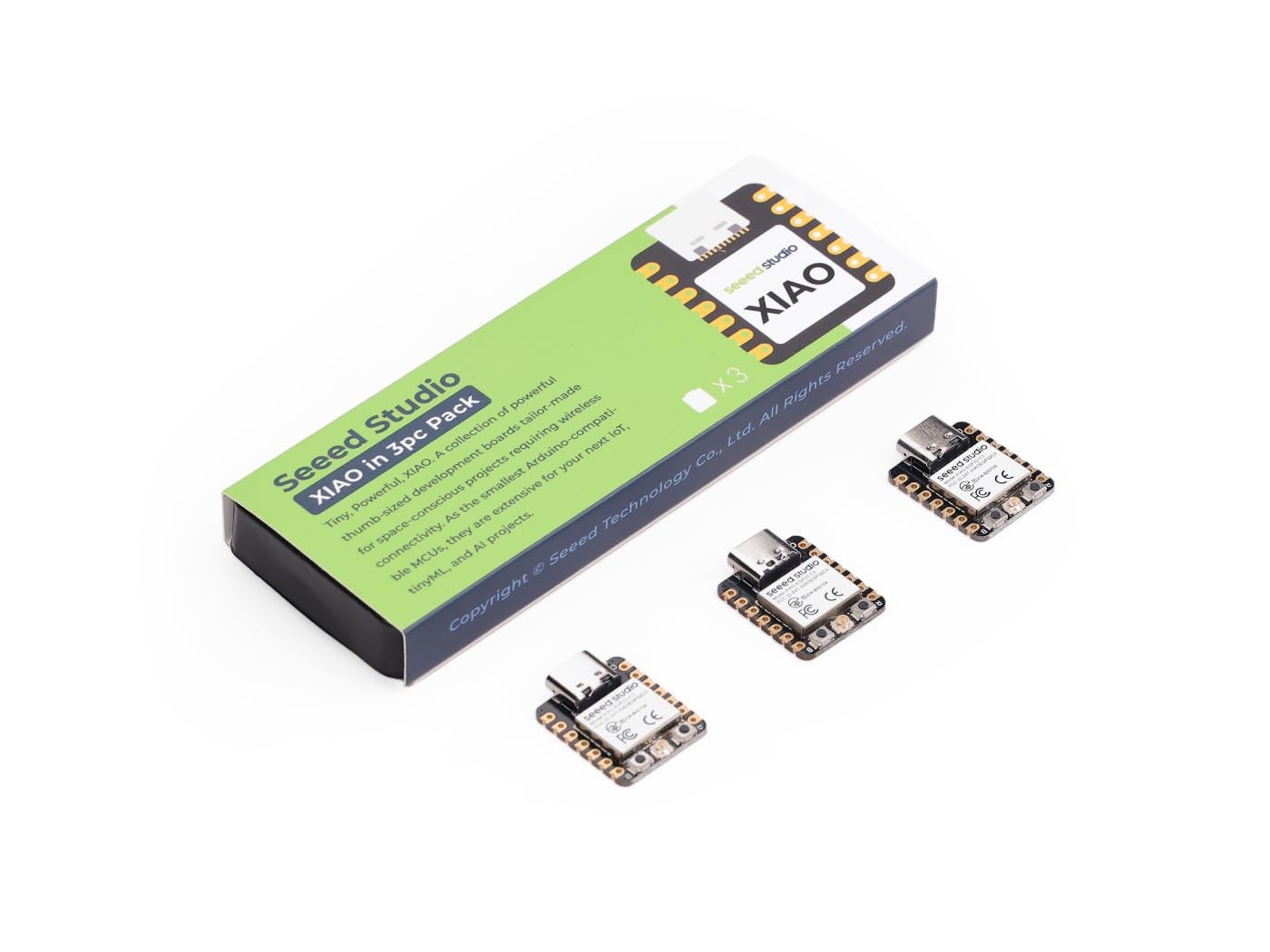 3 PCS XIAO ESP32C3 RISCV Tiny MCU Board WiFi Bluetooth 5.0 Battery Charge