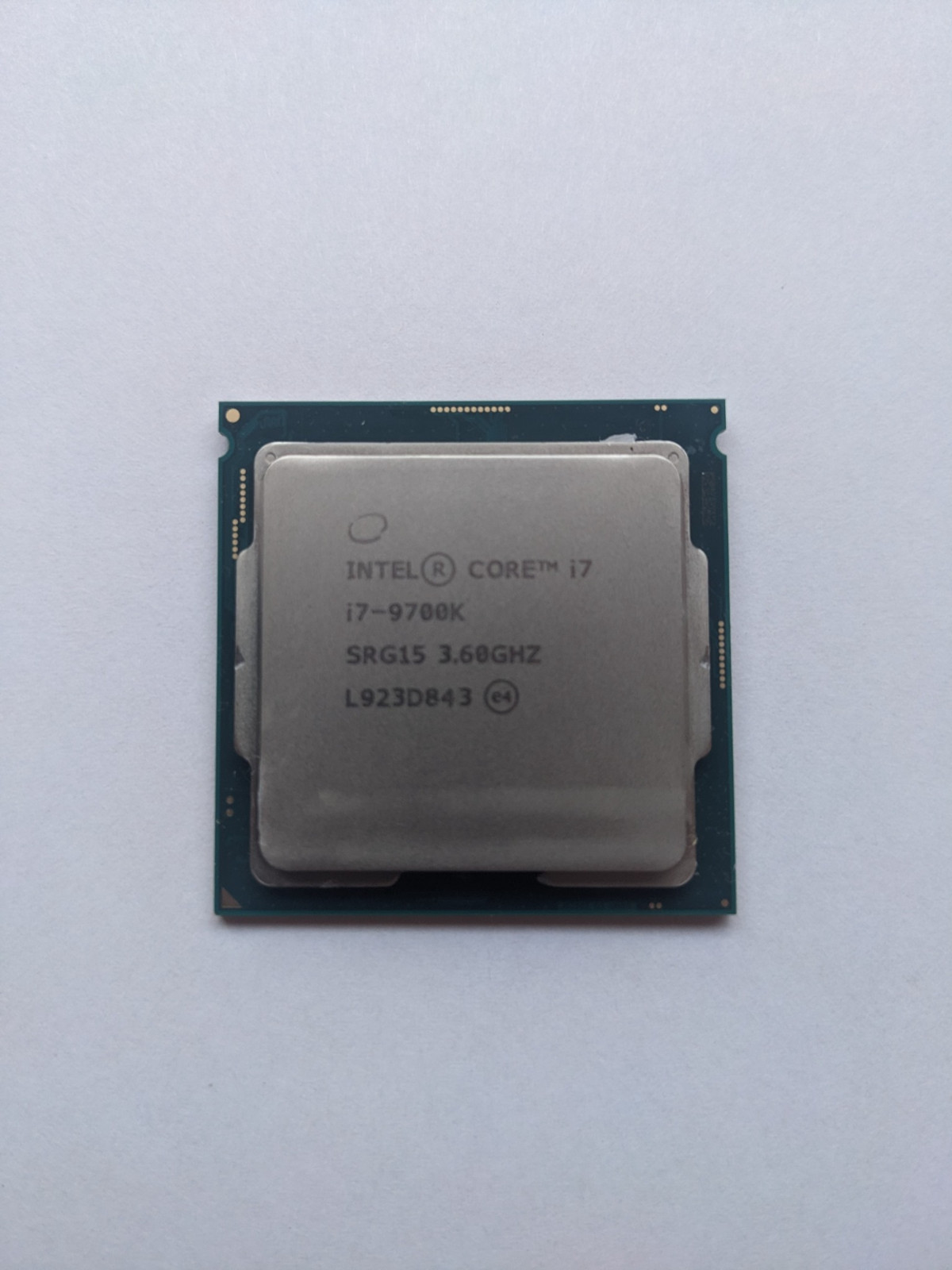 Intel Core i7-9700K 3.6GHz 8-Core LGA1151 CPU SRG15 Tested Working