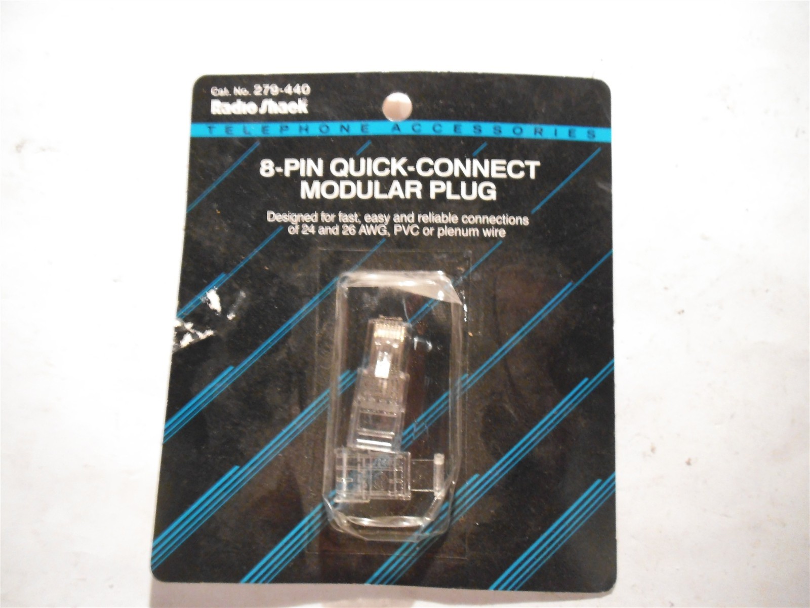 Radio Shack 8-pin Quick-Connect Modular Plug 279-440 - NEW