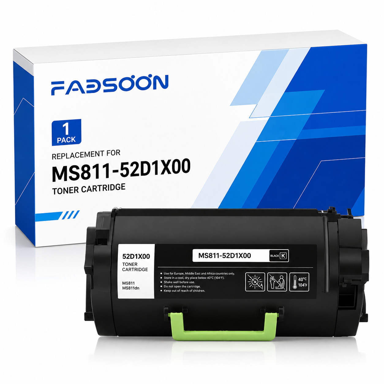 52D1X00 1PK BK Toner Cartridge for MS711 MS711dn MS811n MS811dn MS811dtn MS812dn