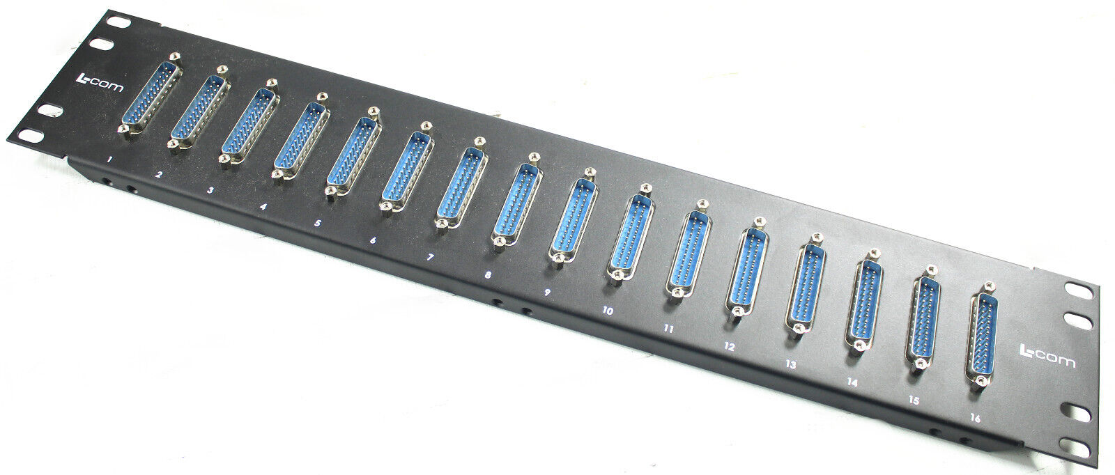 L-Com Rack Mount 16x Slimline Socket Saver, DB25 Male / Female SP93533