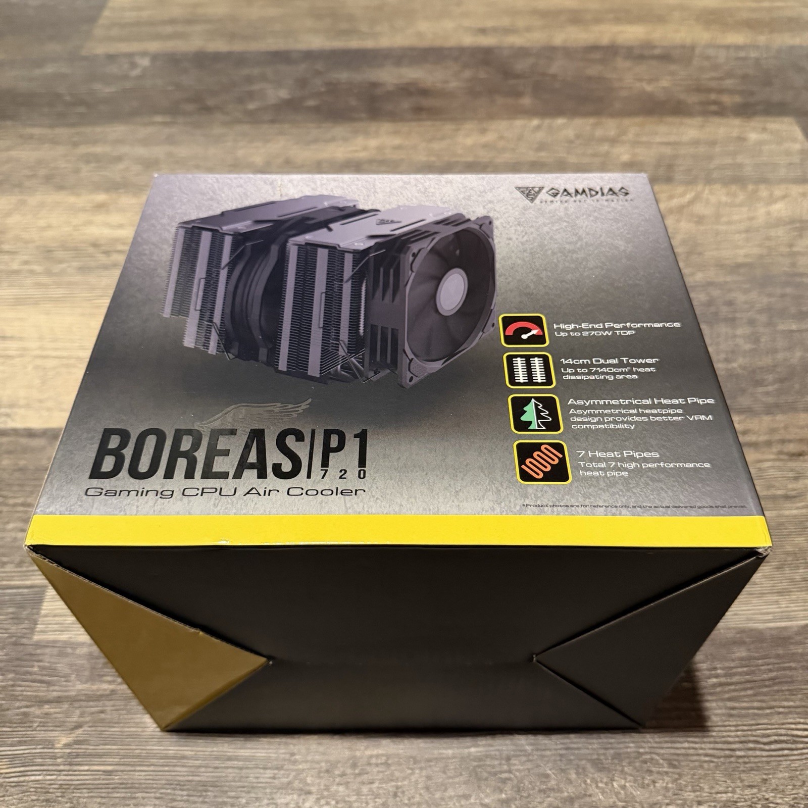 NEW GAMDIAS Boreas P1-720 Dual Tower CPU Air Cooler 7 Heat Pipes LGA1700 AM5