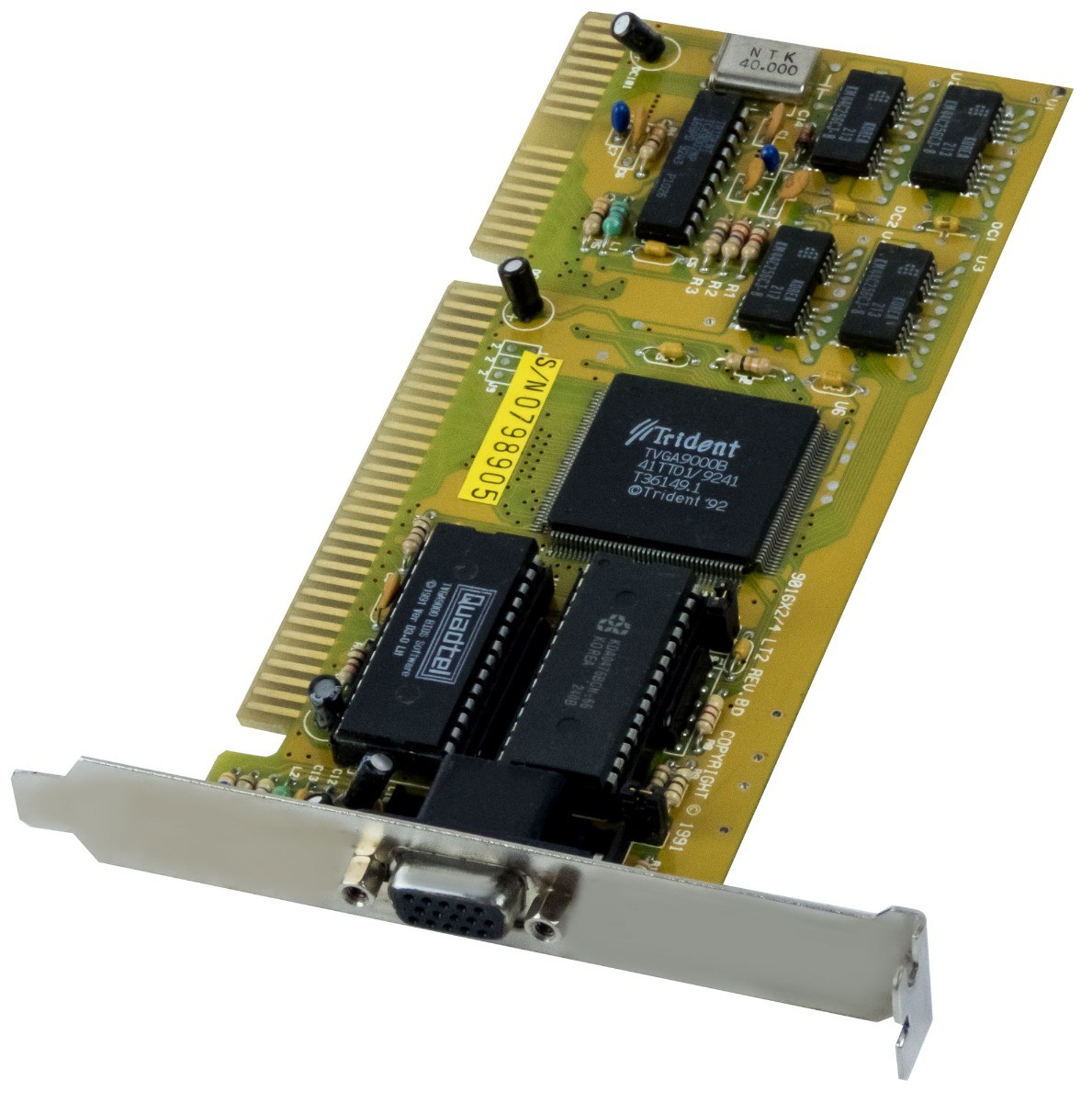 GRAPHICS CARD TRIDENT TVGA9000B 512KB 9016X2/4 LT2 FPM ISA