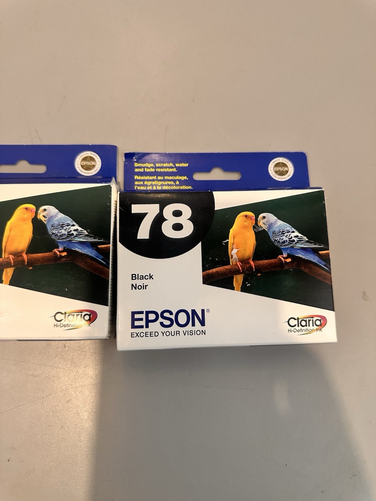 2 Pack epson 78 black ink