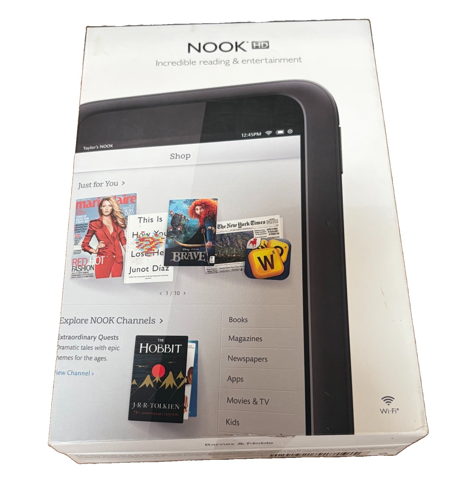 Barnes & Noble Nook HD 7” Wi-Fi Tablet 2012 8GB EUC