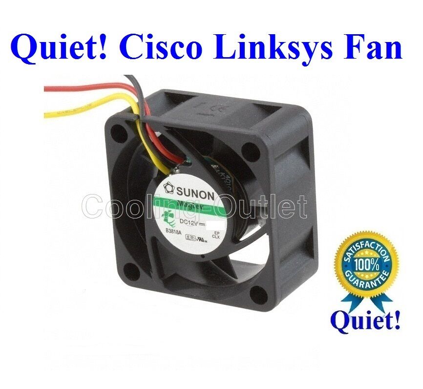 Super Quiet Cisco Linksys SRW2008P FAN, 1x new Sunon MagLev fan 18dBA Noise